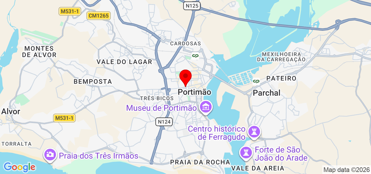 Andr&eacute; Massagista e Terapeuta Holistico - Faro - Portimão - Mapa