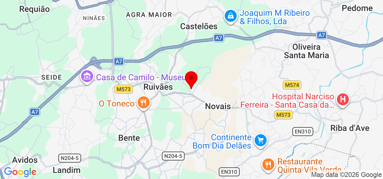 Fernanda - Braga - Vila Nova de Famalicão - Mapa
