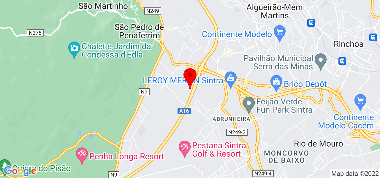 M&aacute;rcia Caldeira - Lisboa - Sintra - Mapa