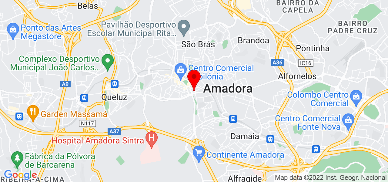Luis Louren&ccedil;o - Lisboa - Amadora - Mapa