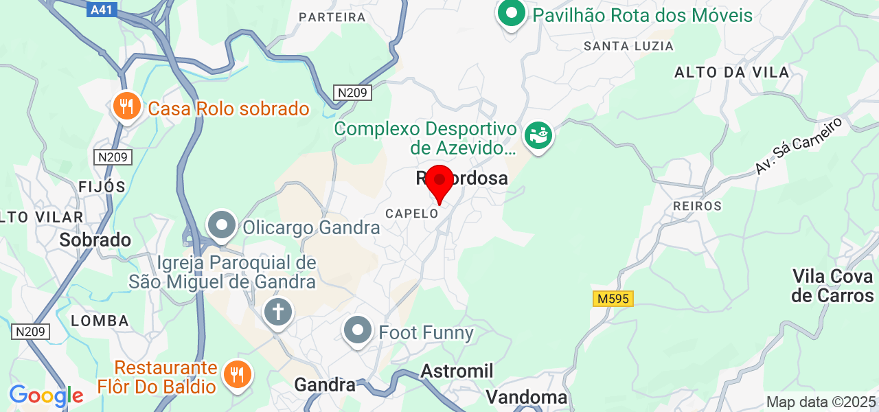 Érica Oliveira - Porto - Paredes - Mapa