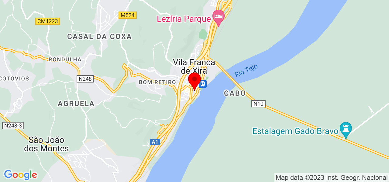 &Aacute;gatha - Lisboa - Vila Franca de Xira - Mapa