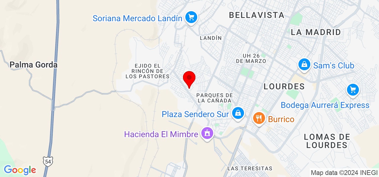 Jose santos - Coahuila de Zaragoza - Saltillo - Mapa