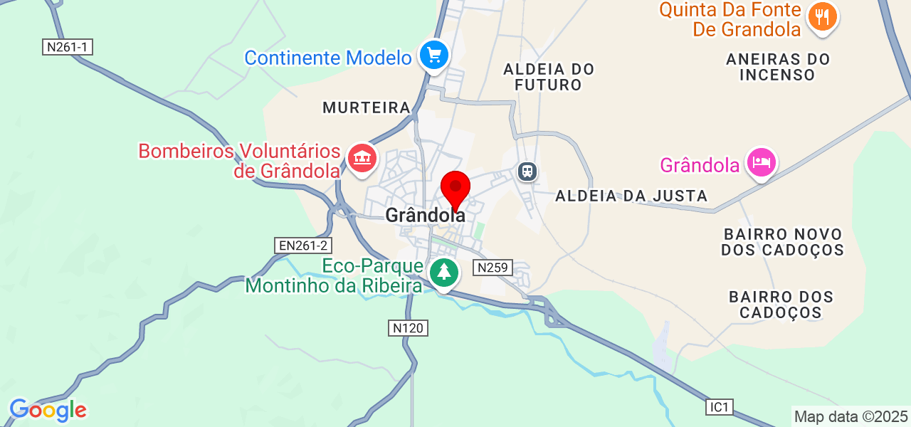 Liliana Chainho - Setúbal - Grândola - Map