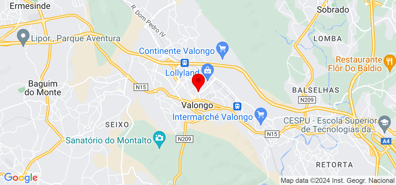 Catarina Santos - Porto - Valongo - Mapa