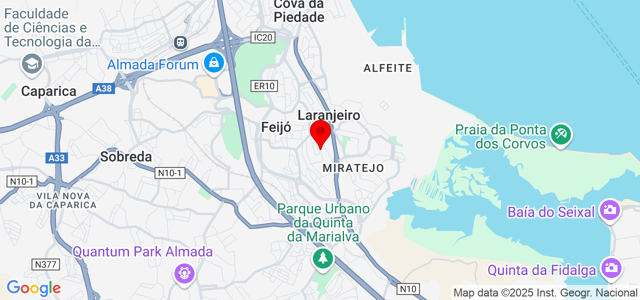 Camila - Setúbal - Almada - Mapa