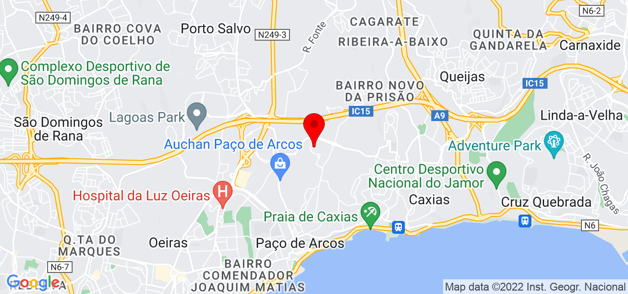 Maria Raquel Luis - Lisboa - Oeiras - Mapa