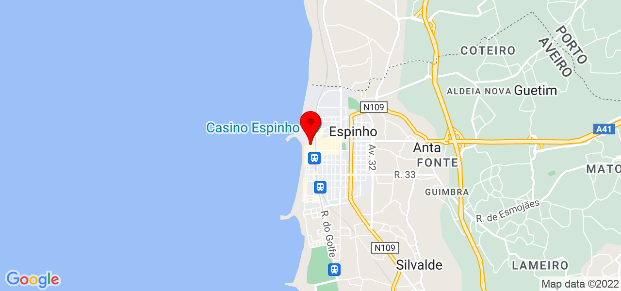 Rebeca Santos - Aveiro - Espinho - Map