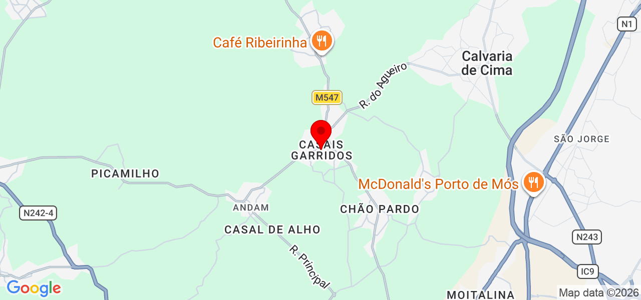 Márcio Viana - Leiria - Porto de Mós - Mapa