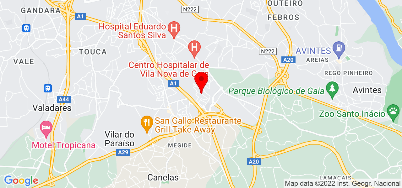 P.P Pintas - Porto - Vila Nova de Gaia - Mapa