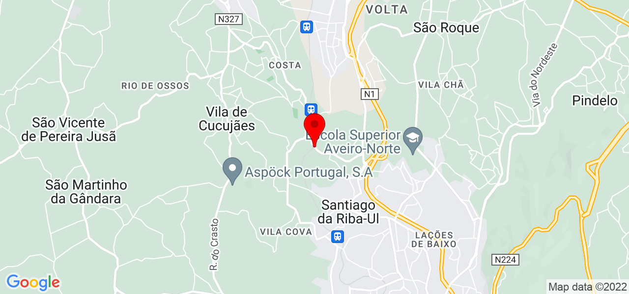 Daniela Castro - Aveiro - Oliveira de Azeméis - Mapa