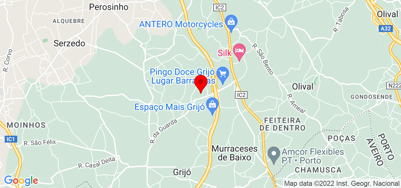 Daniela Quintas - Porto - Vila Nova de Gaia - Map