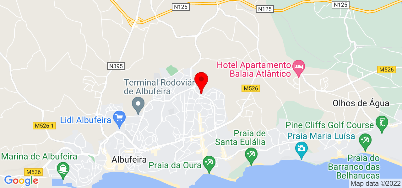 Carina Tintim - Faro - Albufeira - Mapa