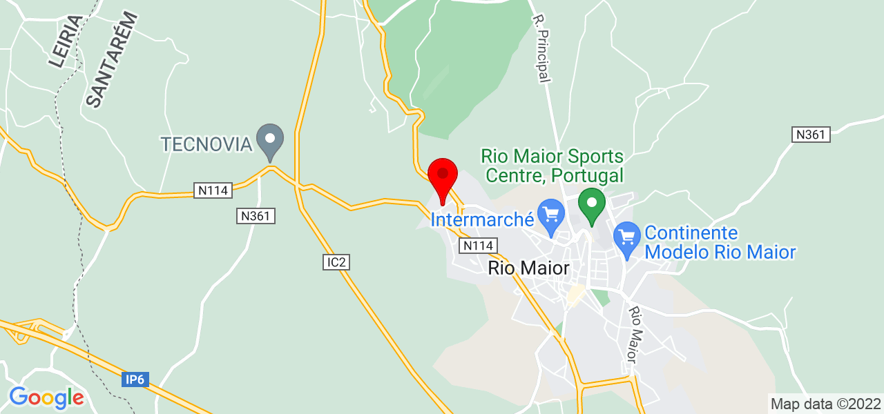 Petru Rosca - Santarém - Rio Maior - Mapa