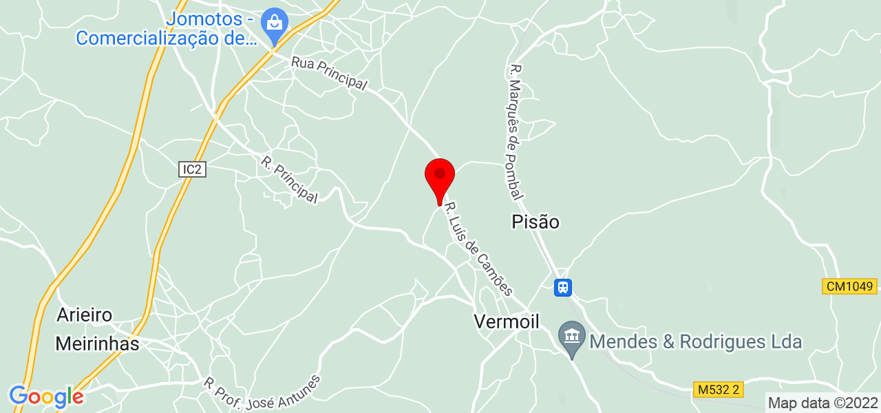 Alfredo Val&eacute;rio - Leiria - Pombal - Mapa