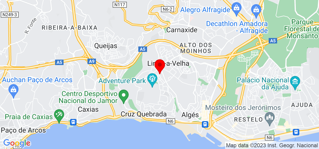Beatriz Domingues Marques - Lisboa - Oeiras - Mapa