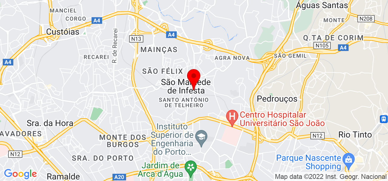 NUTT - Porto - Matosinhos - Mapa