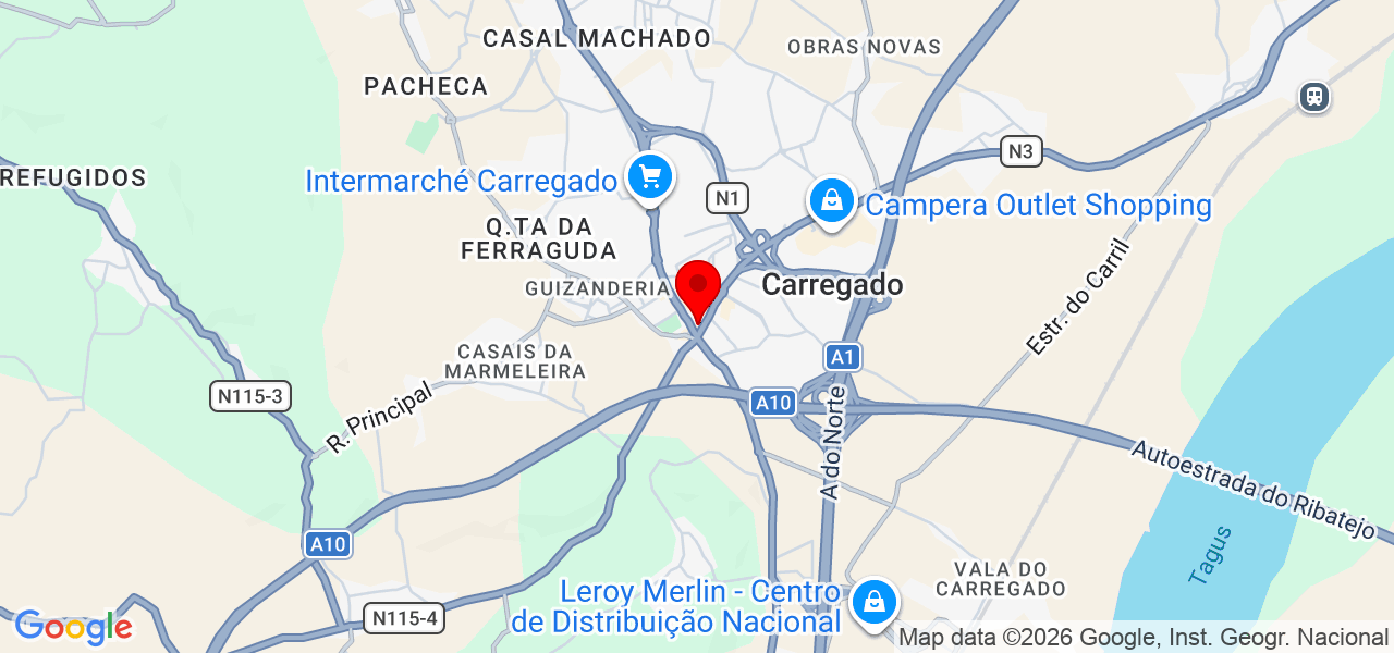 Lacerda - Lisboa - Alenquer - Carte