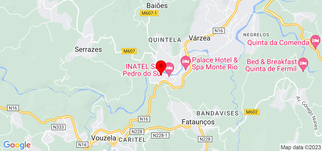 Glauce Cavalcanti - Viseu - São Pedro do Sul - Mapa