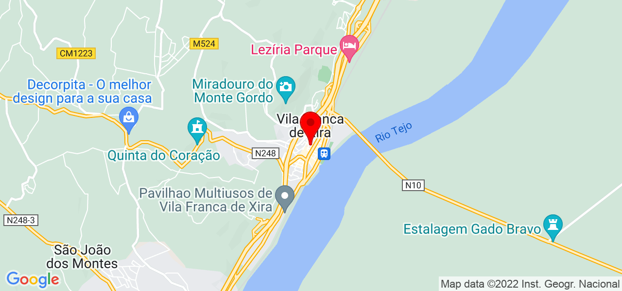 Jaqueline Morais de Andrade - Lisboa - Vila Franca de Xira - Mapa