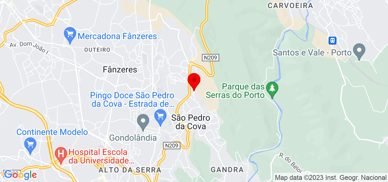 Jorge Santos - Porto - Gondomar - Mapa