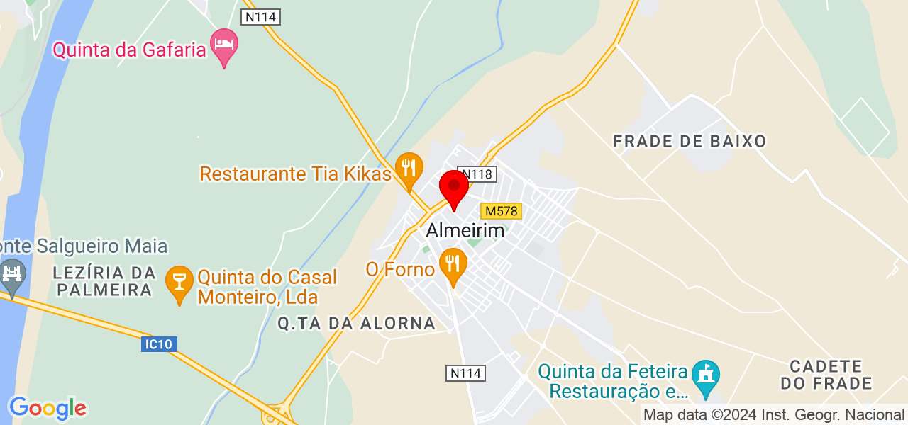 RSService.pt - Santarém - Almeirim - Mapa