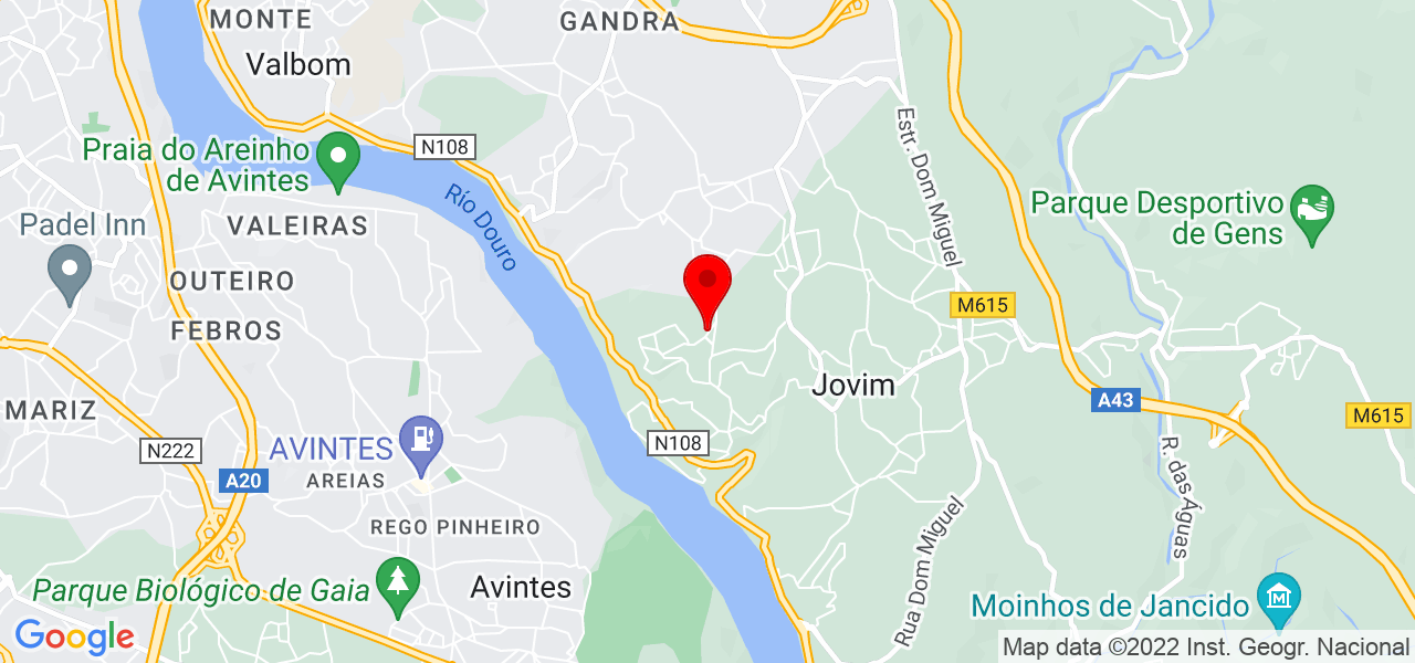 Manuel Santos - Porto - Gondomar - Mapa