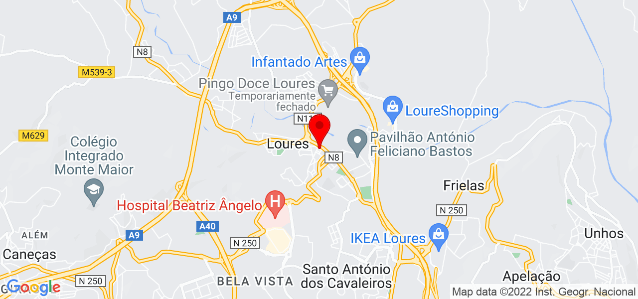 Ana Liz - Lisboa - Loures - Mapa