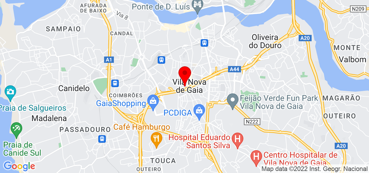 Jonathan Alves - Porto - Vila Nova de Gaia - Map