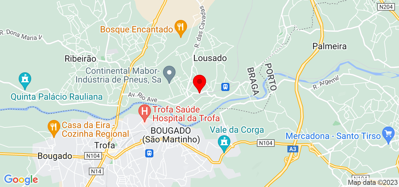 Ana Santos - Braga - Vila Nova de Famalicão - Mapa