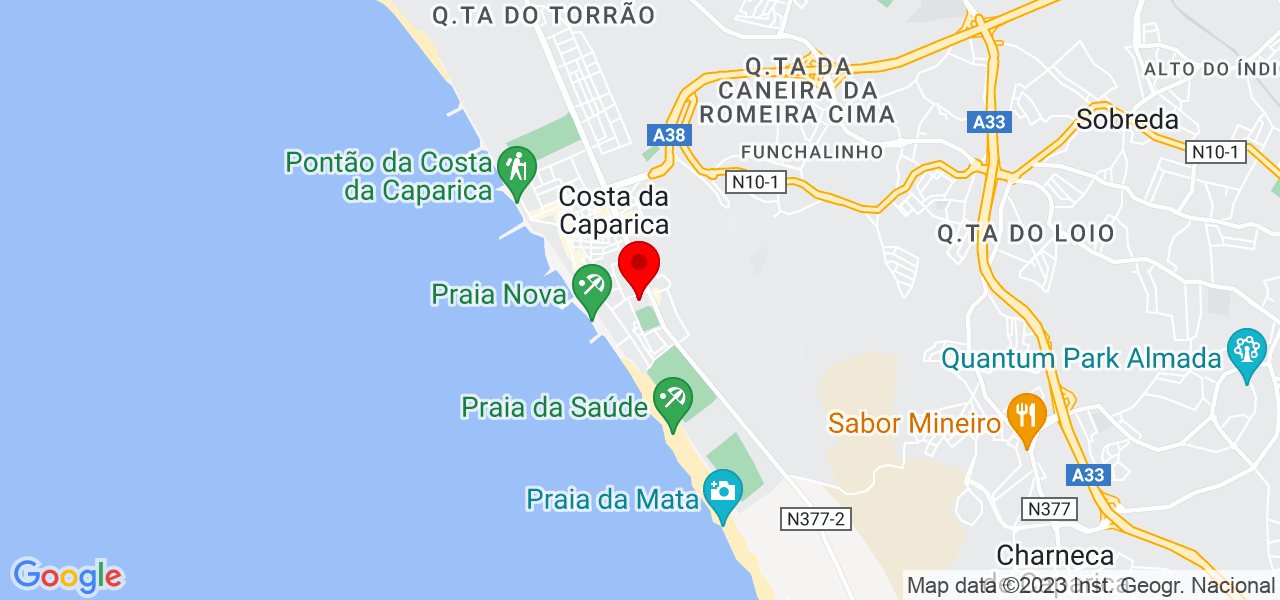 Luana Oliveira - Setúbal - Almada - Mapa