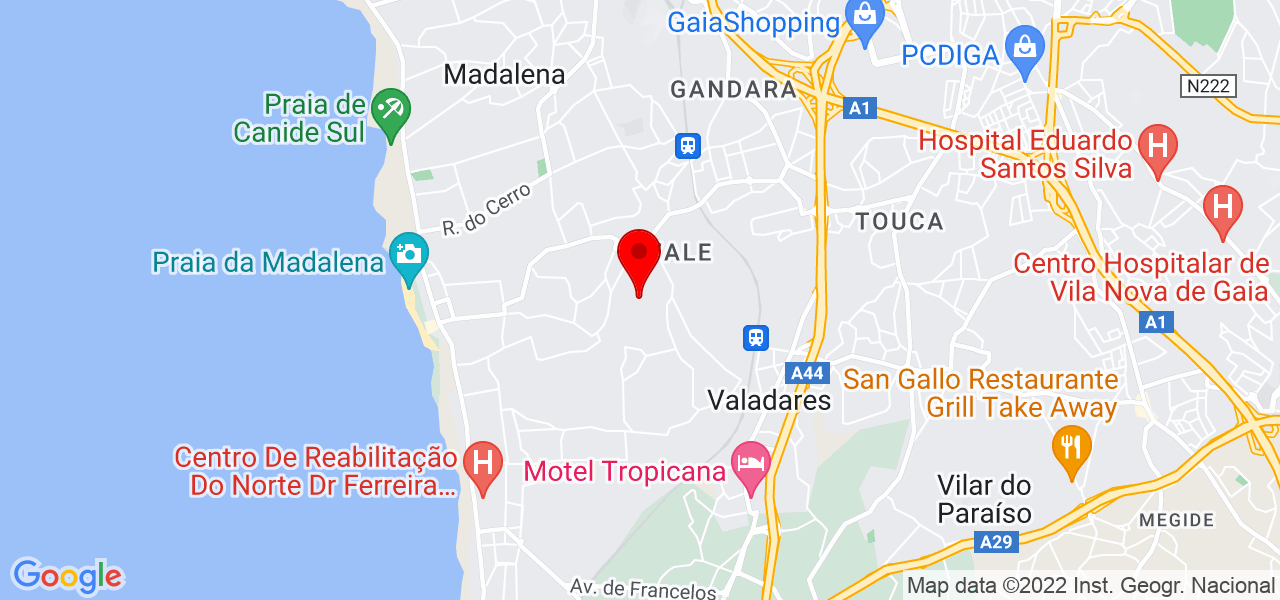 Luzia Albuquerque - Porto - Vila Nova de Gaia - Mapa