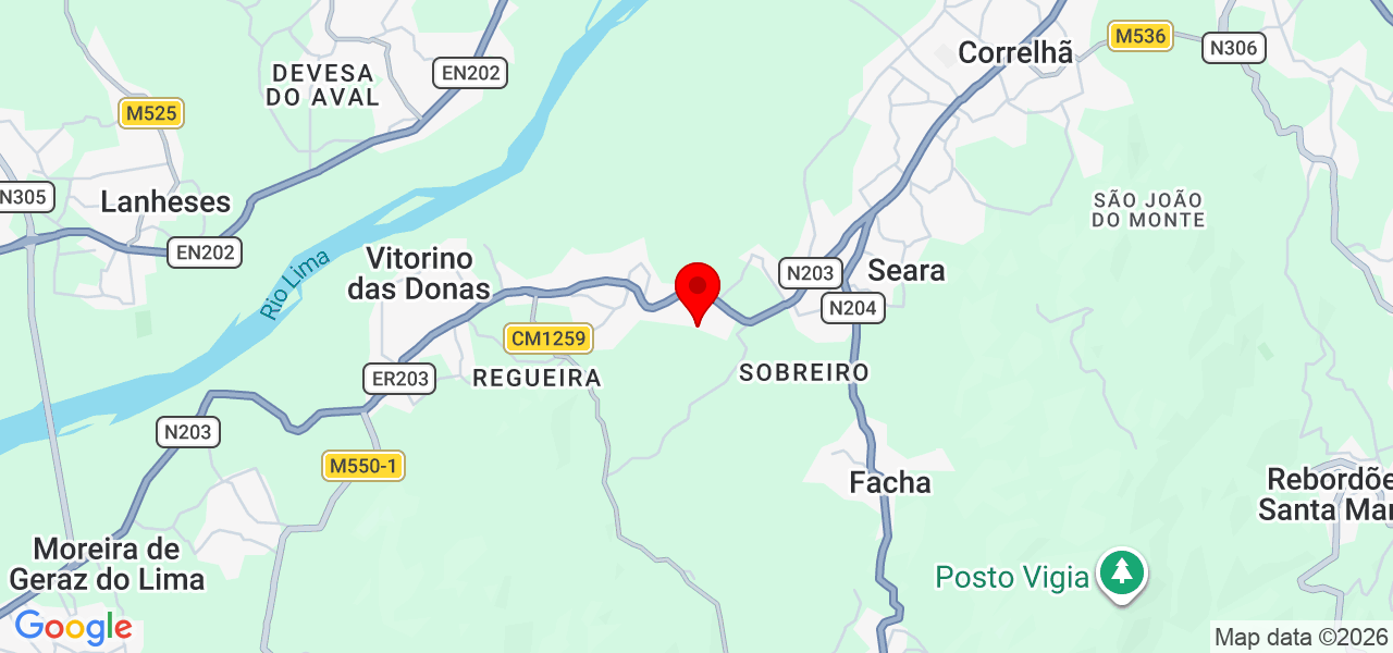 Babysitter Carolina - Viana do Castelo - Ponte de Lima - Mapa