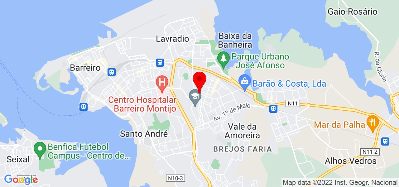 Andr&eacute; Couto,  BARRA ESTORES - Setúbal - Moita - Mapa