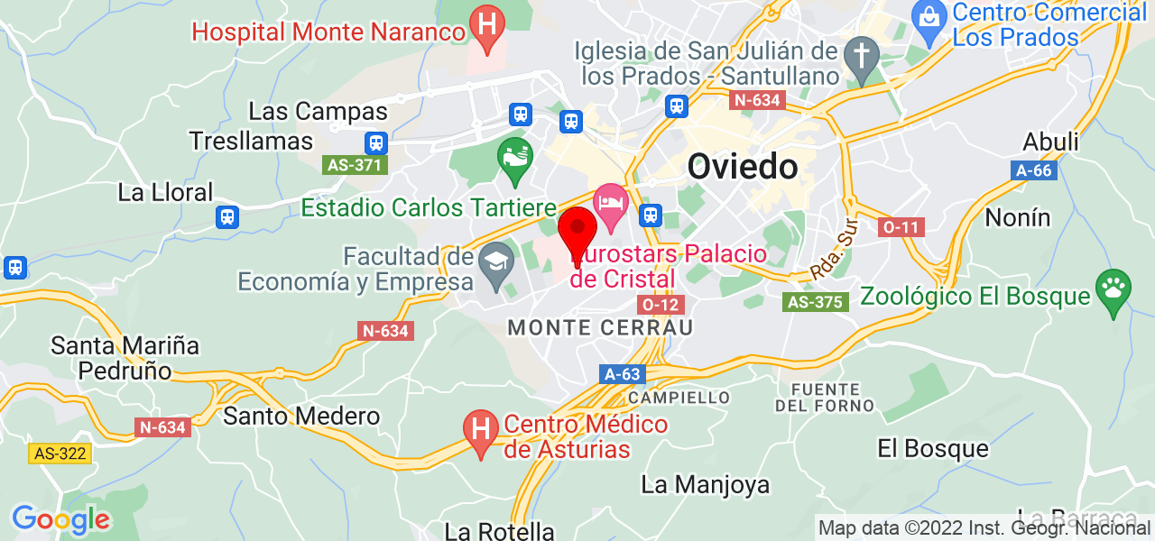 javiergv entrenador personal - Principado de Asturias - Oviedo - Mapa