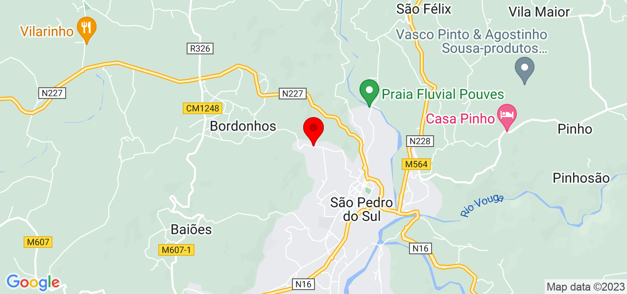 Professor J&eacute;ferson - Viseu - São Pedro do Sul - Mapa