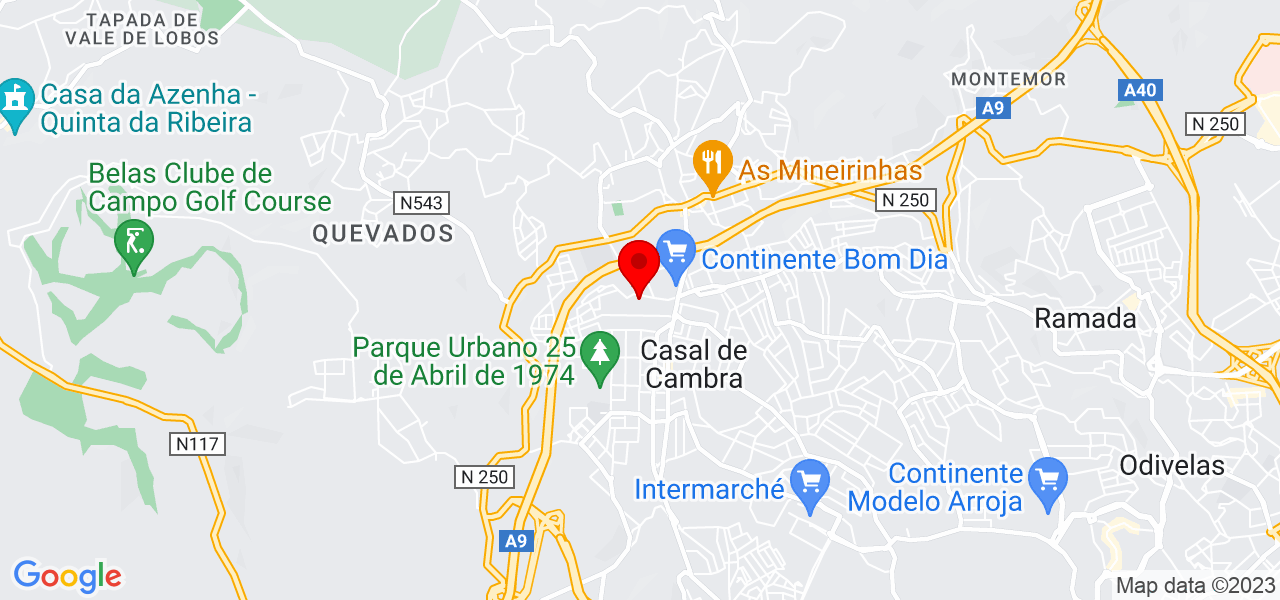 Andreia Galante - PetSitter/DogWalker - Lisboa - Sintra - Carte