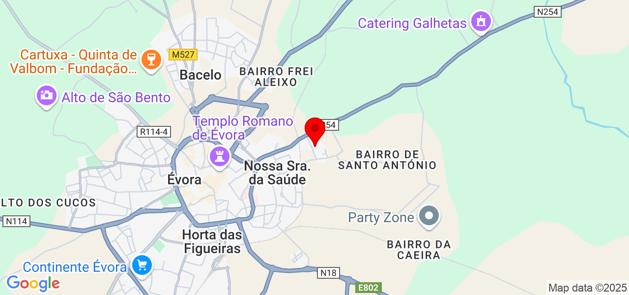 Antonica Paulo - Évora - Évora - Map
