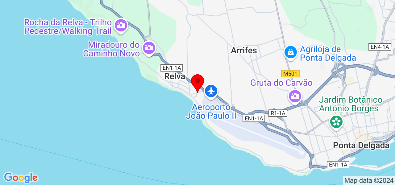 Vanessa Amaral - Açores - Ponta Delgada - Map