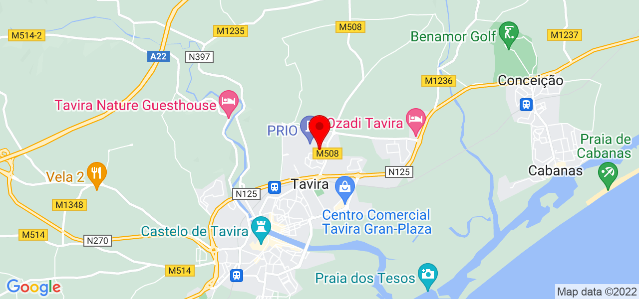 LandiAr - Climatizações - Faro - Tavira - Mapa