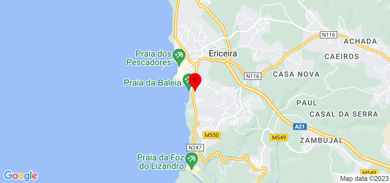 Sofia - Lisboa - Mafra - Mapa