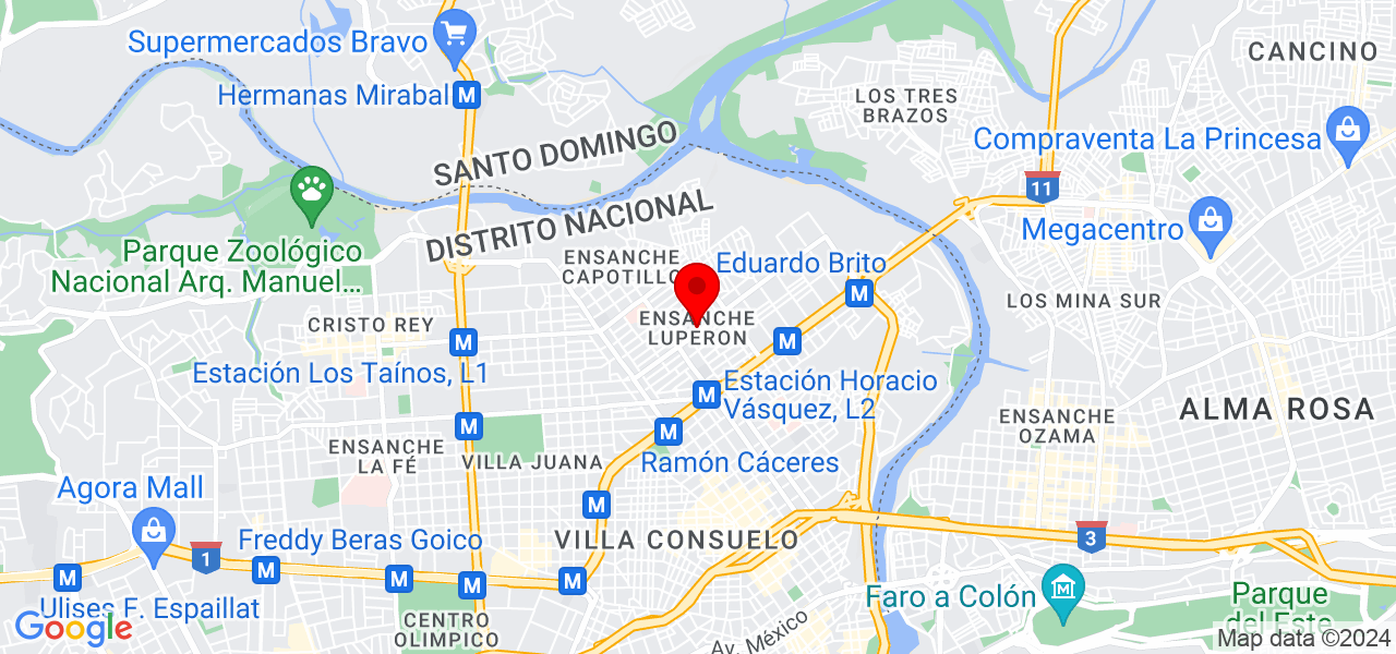 Briselda Taveras Maria - Distrito Nacional - Santo Domingo de Guzmán - Mapa