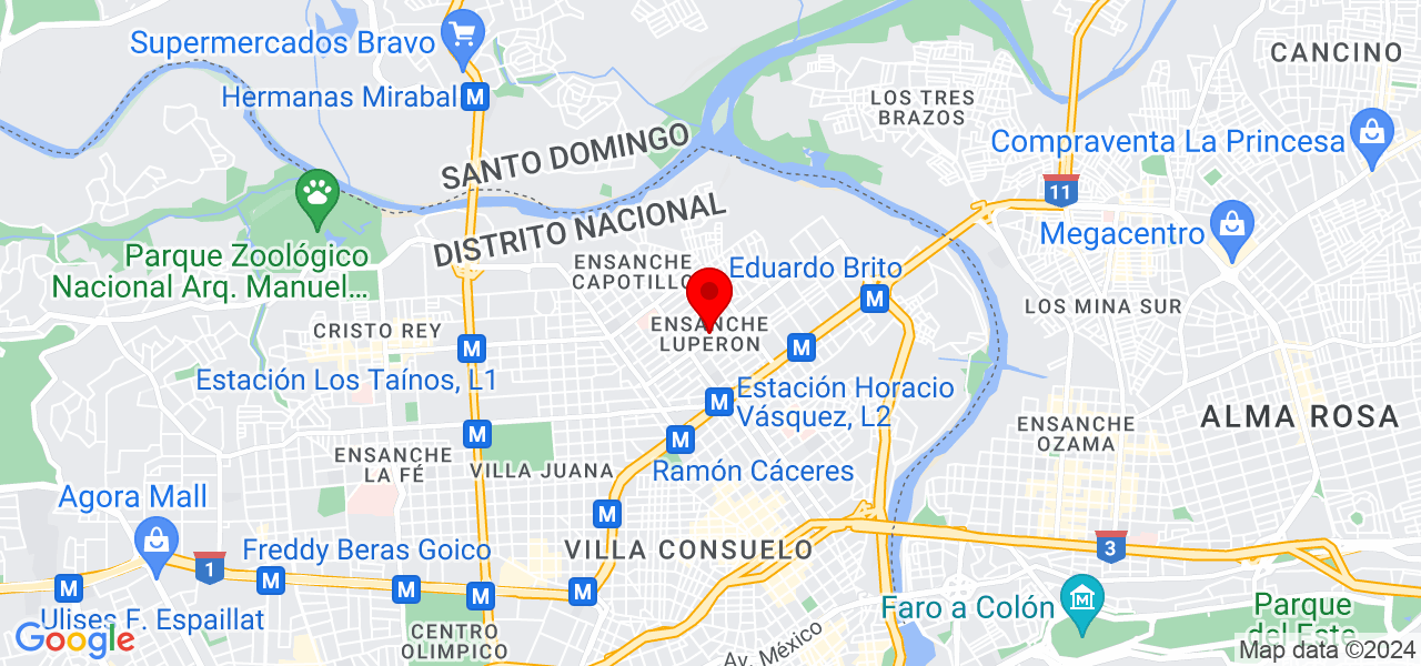 Briselda Taveras Maria - Distrito Nacional - Santo Domingo de Guzmán - Map