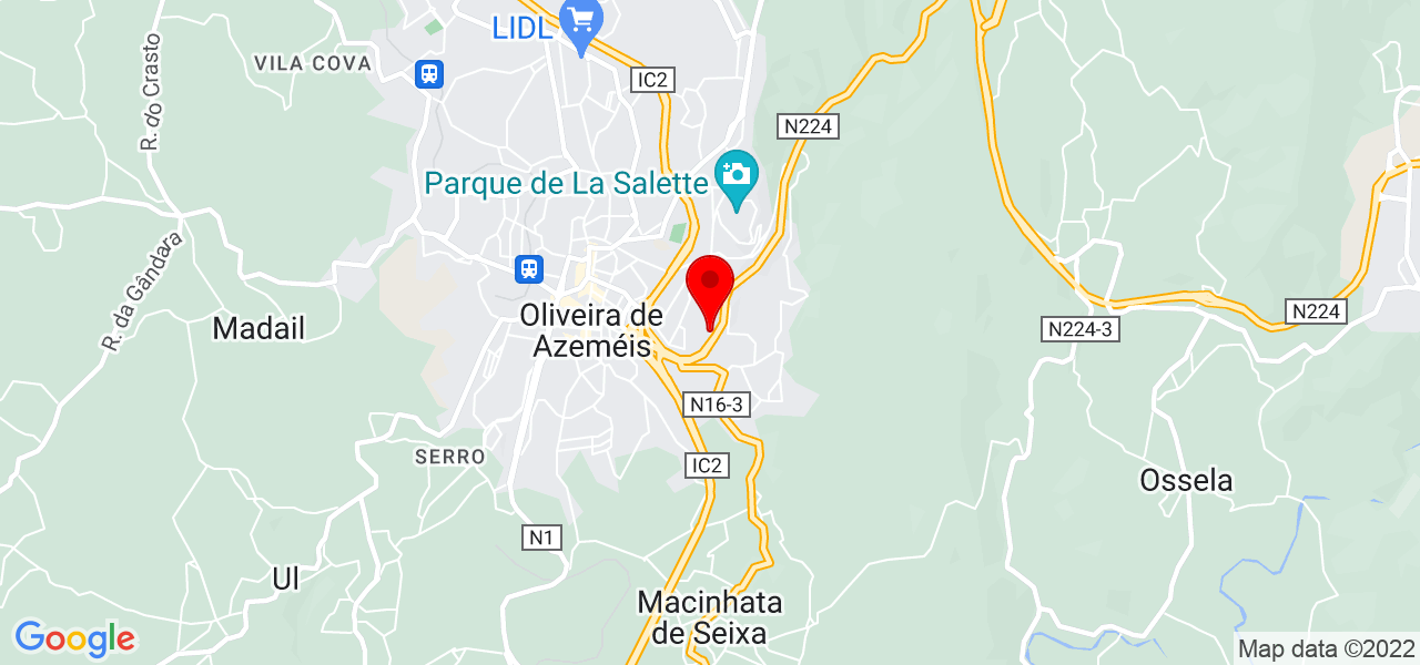Pedro Martins - Aveiro - Oliveira de Azeméis - Mapa
