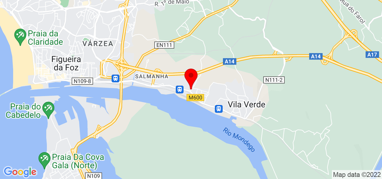 Daniela Alves Pereira - Coimbra - Figueira da Foz - Map