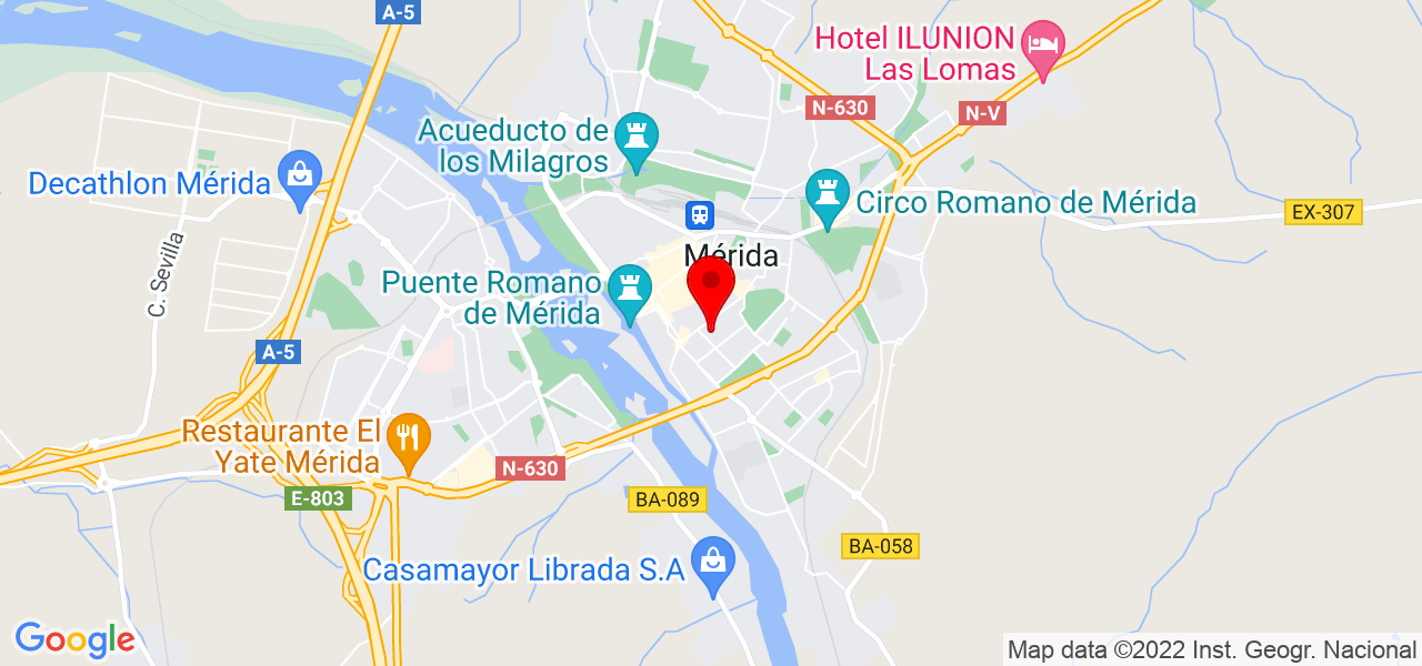 LUCIA - Extremadura - Mérida - Mapa