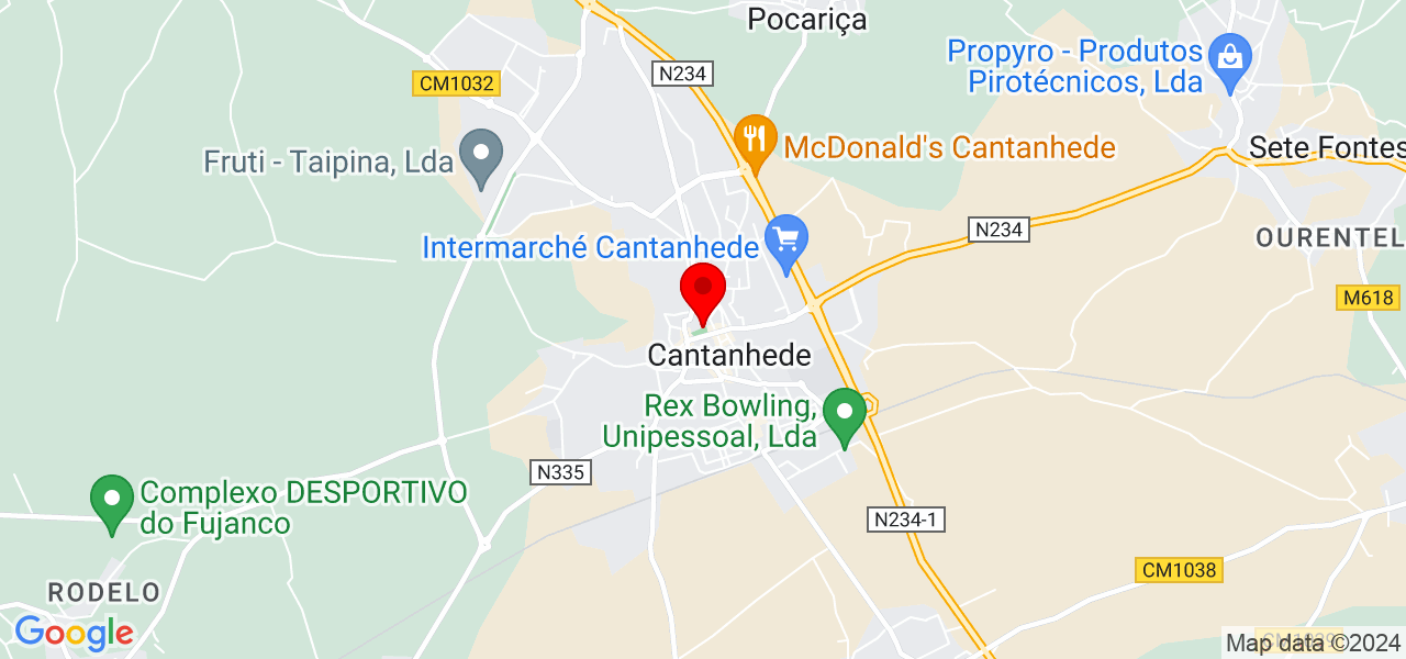 Bohdan Yakymchuk - Coimbra - Cantanhede - Mapa