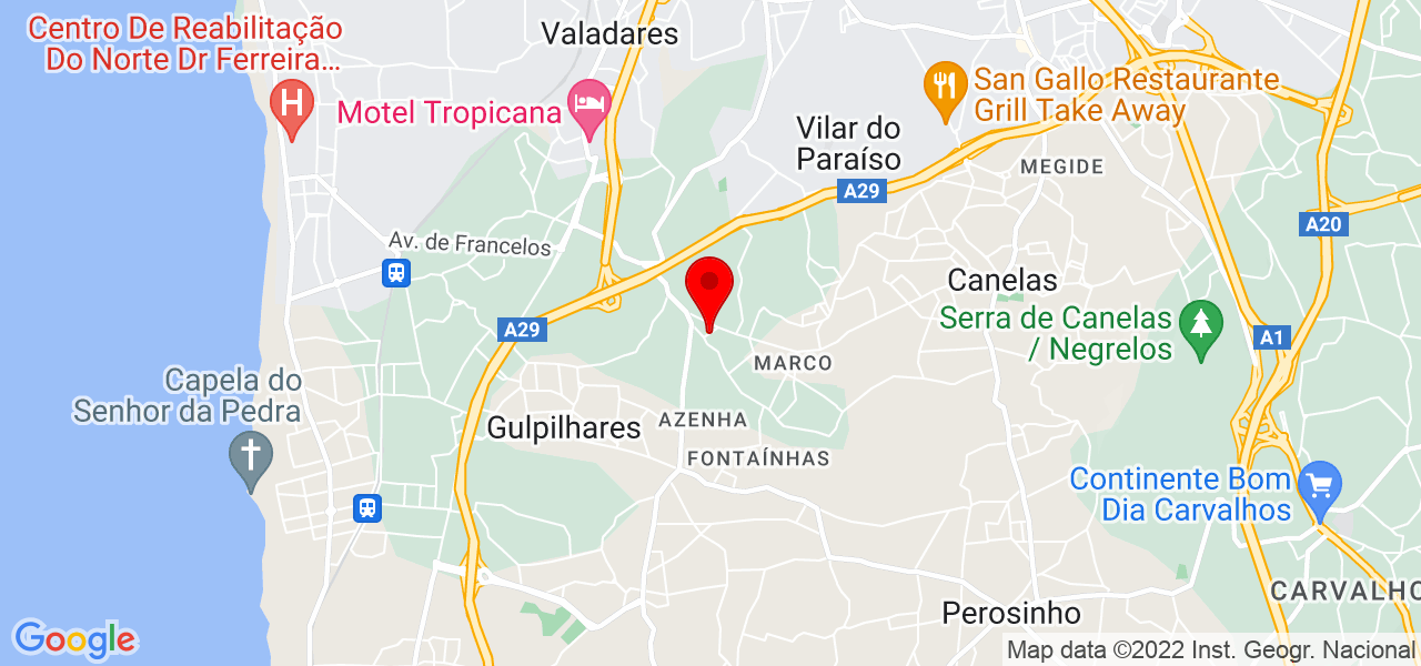 M&oacute;nica Marques - Porto - Vila Nova de Gaia - Mapa