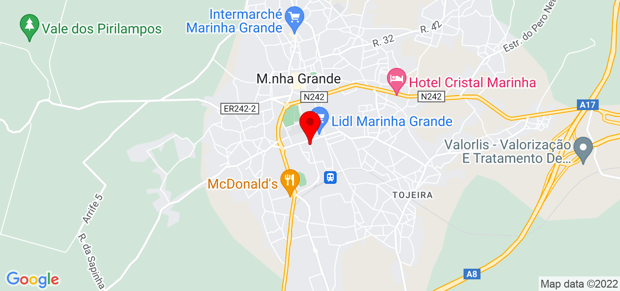 Sh&auml;nn&auml; - Leiria - Marinha Grande - Mapa