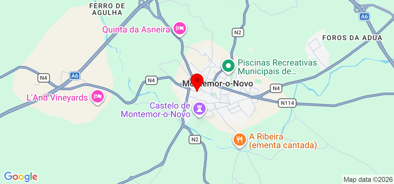 Chamou, Montei - Évora - Montemor-o-Novo - Mapa